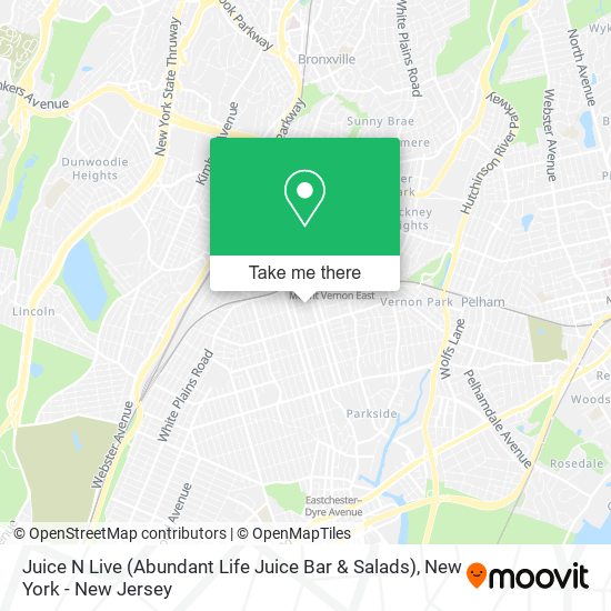 Juice N Live (Abundant Life Juice Bar & Salads) map