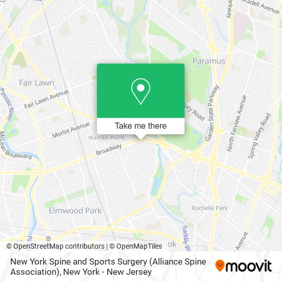 Mapa de New York Spine and Sports Surgery (Alliance Spine Association)