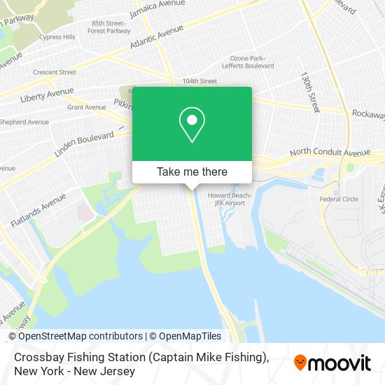 Mapa de Crossbay Fishing Station (Captain Mike Fishing)