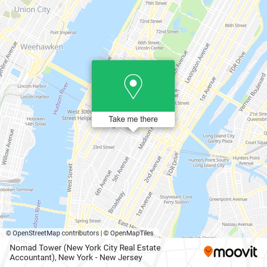 Mapa de Nomad Tower (New York City Real Estate Accountant)