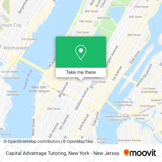 Capital Advantage Tutoring map