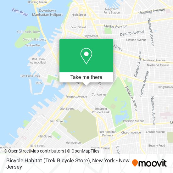 Bicycle Habitat (Trek Bicycle Store) map