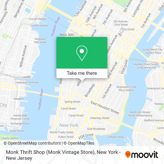 Monk Thrift Shop (Monk Vintage Store) map