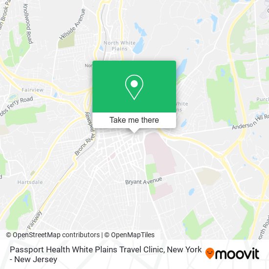 Mapa de Passport Health White Plains Travel Clinic