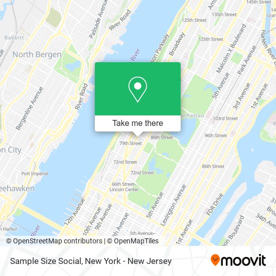 Sample Size Social map