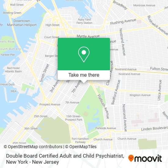 Mapa de Double Board Certified Adult and Child Psychiatrist