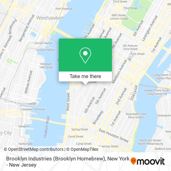 Mapa de Brooklyn Industries (Brooklyn Homebrew)