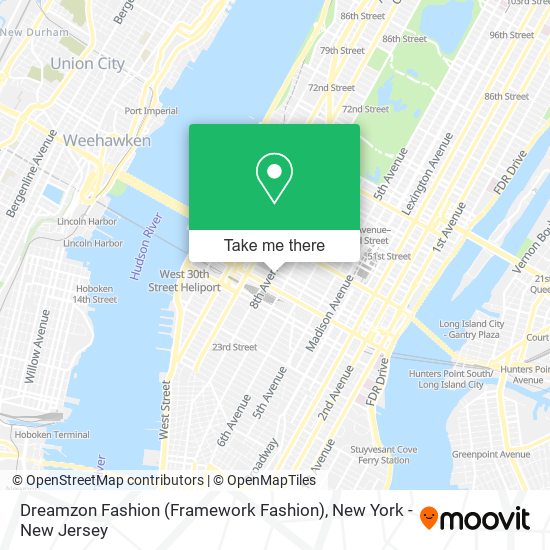 Mapa de Dreamzon Fashion (Framework Fashion)