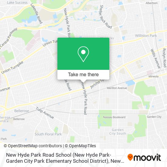 Mapa de New Hyde Park Road School (New Hyde Park-Garden City Park Elementary School District)