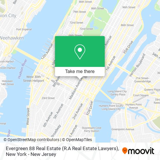 Evergreen 88 Real Estate (R.A Real Estate Lawyers) map