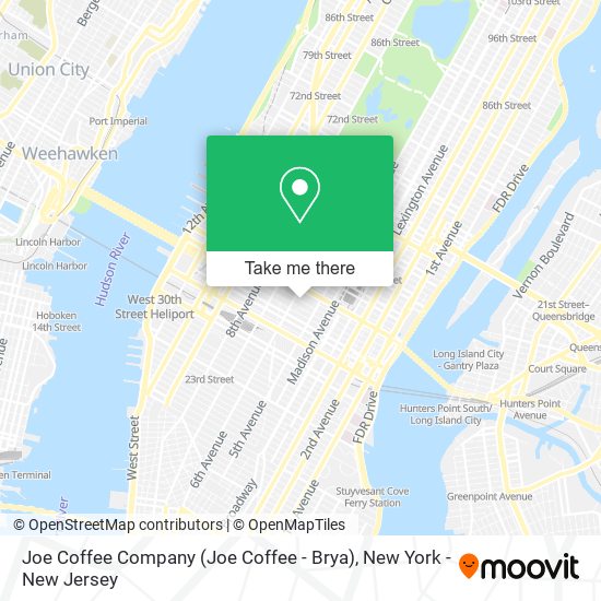 Mapa de Joe Coffee Company (Joe Coffee - Brya)