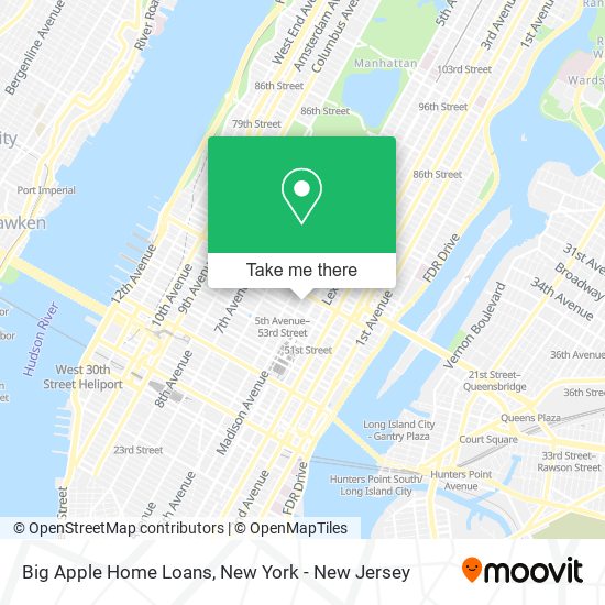 Mapa de Big Apple Home Loans