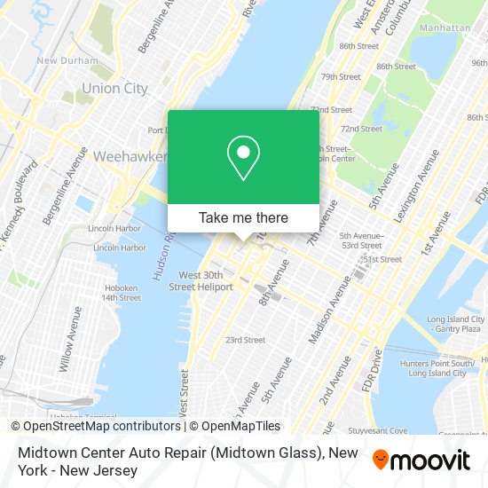 Midtown Center Auto Repair (Midtown Glass) map