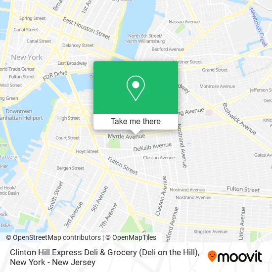 Clinton Hill Express Deli & Grocery (Deli on the Hill) map