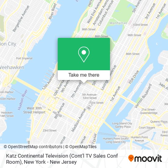 Katz Continental Television (Cont’l TV Sales Conf Room) map