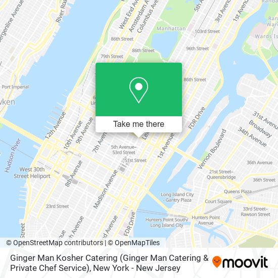 Mapa de Ginger Man Kosher Catering (Ginger Man Catering & Private Chef Service)