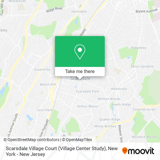 Mapa de Scarsdale Village Court (Village Center Study)