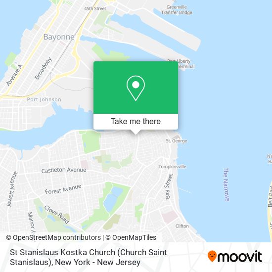 Mapa de St Stanislaus Kostka Church (Church Saint Stanislaus)