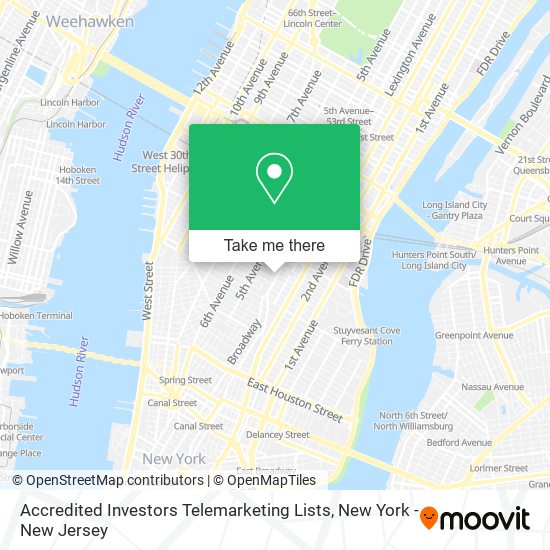 Accredited Investors Telemarketing Lists map
