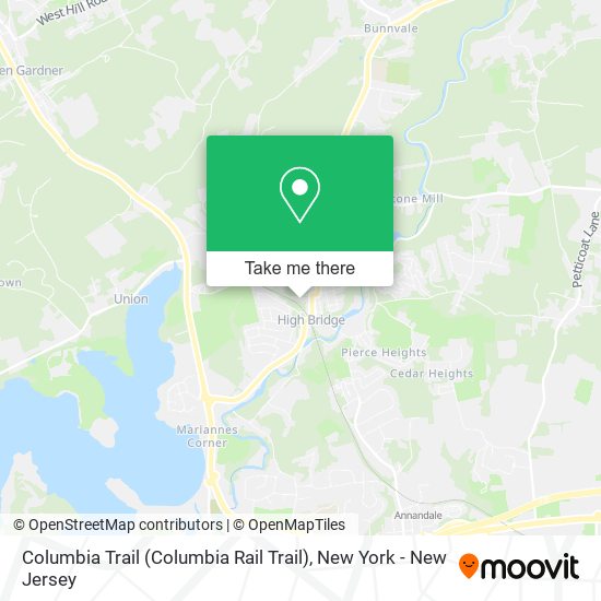 Columbia Trail (Columbia Rail Trail) map