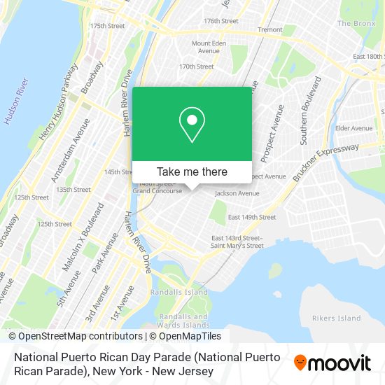 National Puerto Rican Day Parade map