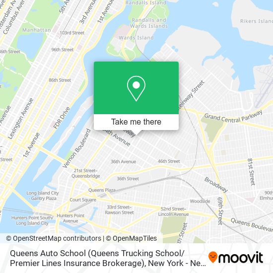 Mapa de Queens Auto School (Queens Trucking School/ Premier Lines Insurance Brokerage)
