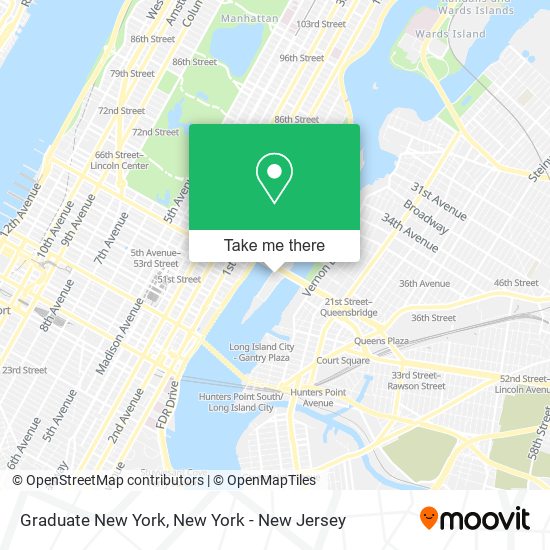 Graduate New York map