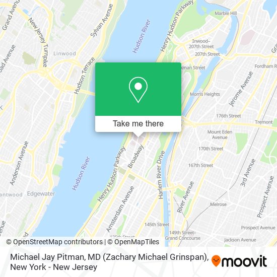 Michael Jay Pitman, MD (Zachary Michael Grinspan) map