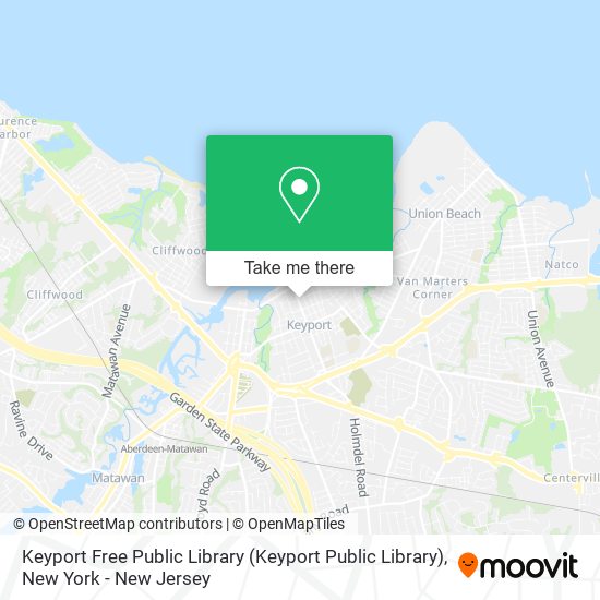 Keyport Free Public Library map