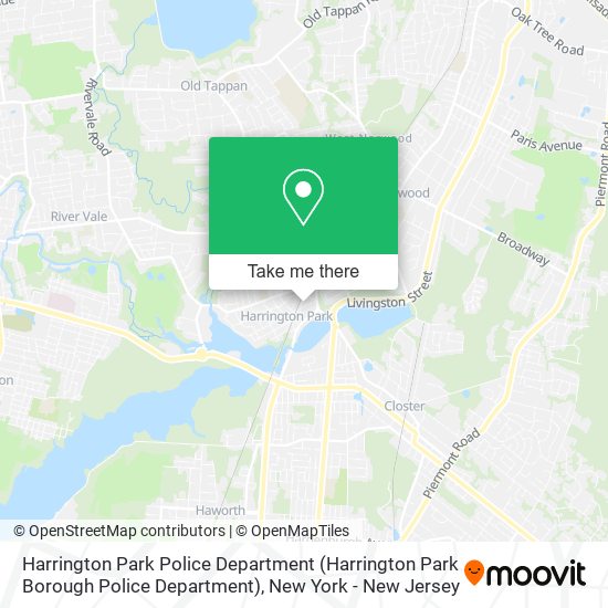 Harrington Park Police Department map