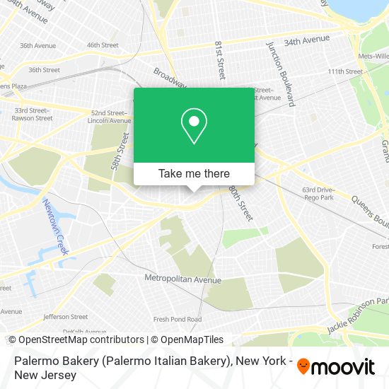 Mapa de Palermo Bakery (Palermo Italian Bakery)