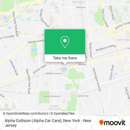Mapa de Alpha Collision (Alpha Car Care)