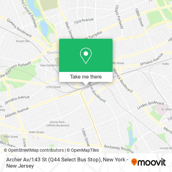 Mapa de Archer Av / 143 St (Q44 Select Bus Stop)