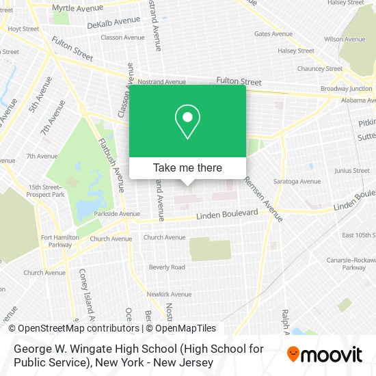 Mapa de George W. Wingate High School (High School for Public Service)