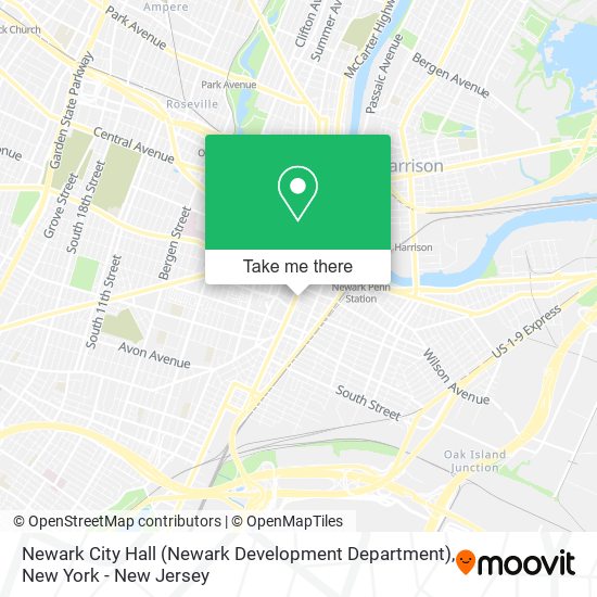 Newark City Hall (Newark Development Department) map