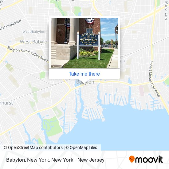 Babylon, New York map