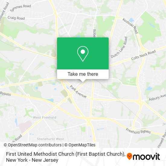 Mapa de First United Methodist Church (First Baptist Church)