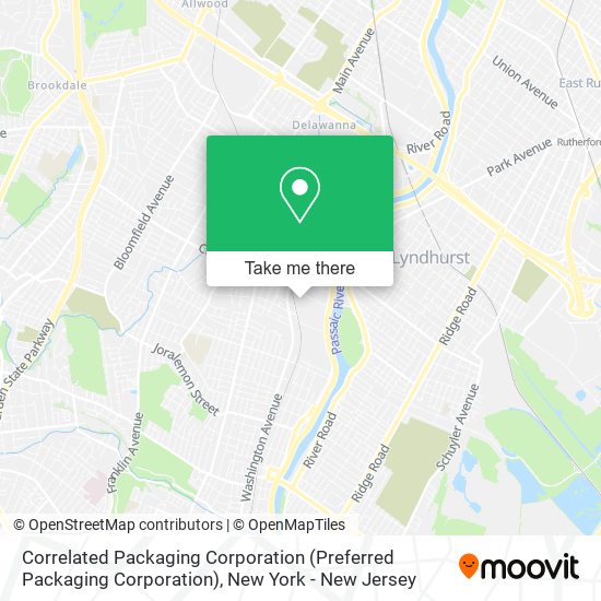Correlated Packaging Corporation (Preferred Packaging Corporation) map