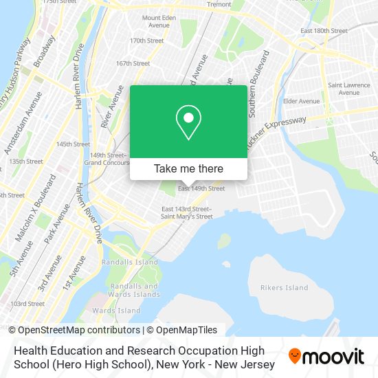 Mapa de Health Education and Research Occupation High School (Hero High School)