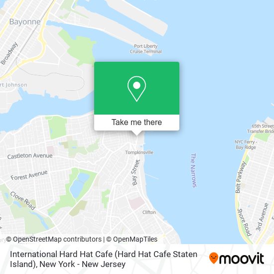 Mapa de International Hard Hat Cafe (Hard Hat Cafe Staten Island)