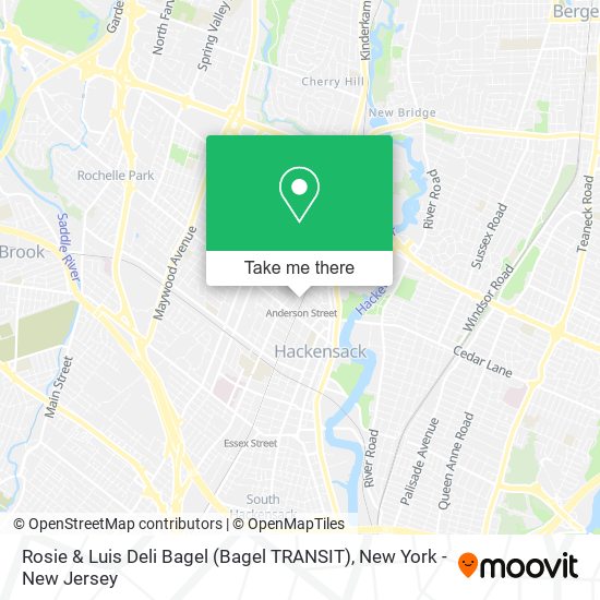 Mapa de Rosie & Luis Deli Bagel (Bagel TRANSIT)