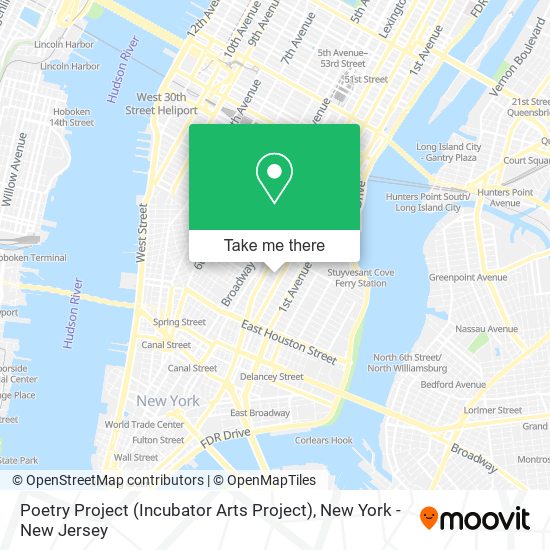 Poetry Project (Incubator Arts Project) map
