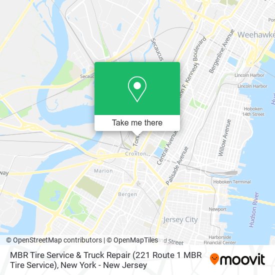 MBR Tire Service & Truck Repair (221 Route 1 MBR Tire Service) map