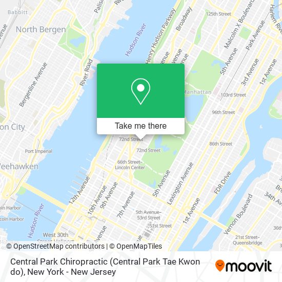 Central Park Chiropractic (Central Park Tae Kwon do) map