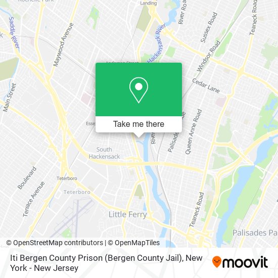 Mapa de Iti Bergen County Prison (Bergen County Jail)
