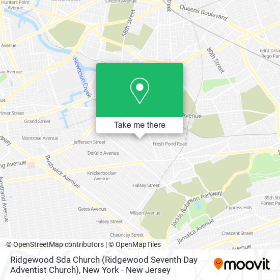 Mapa de Ridgewood Sda Church (Ridgewood Seventh Day Adventist Church)