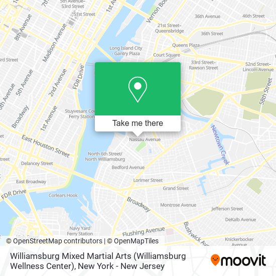 Mapa de Williamsburg Mixed Martial Arts (Williamsburg Wellness Center)