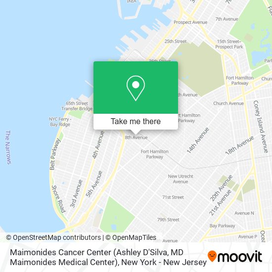 Mapa de Maimonides Cancer Center (Ashley D'Silva, MD Maimonides Medical Center)