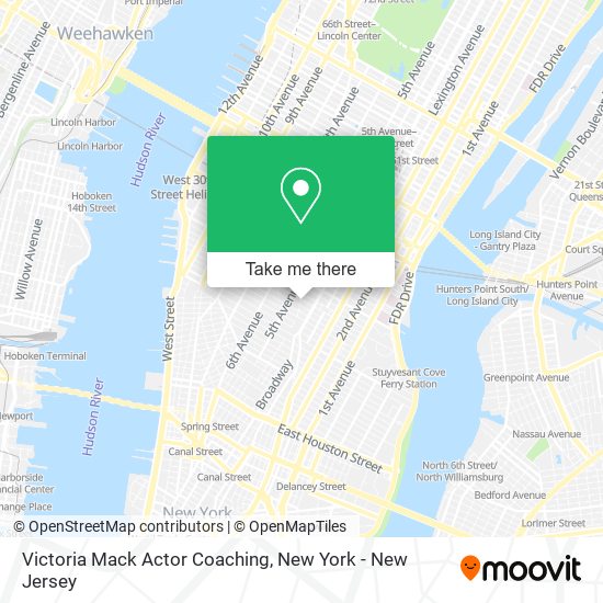 Mapa de Victoria Mack Actor Coaching