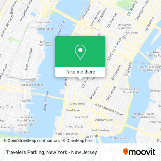 Travelers Parking map